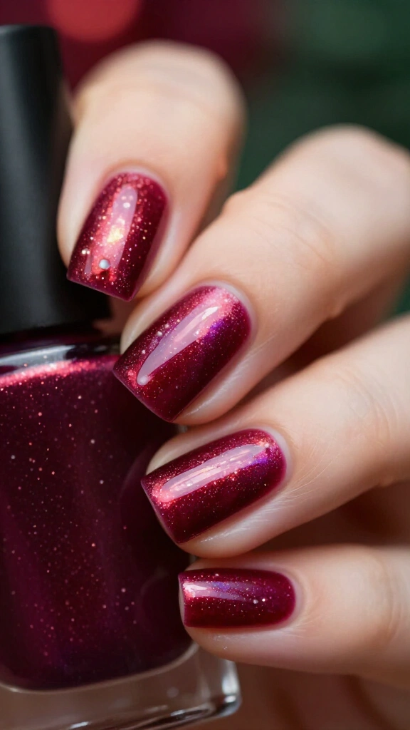 Glossy cranberry glaze