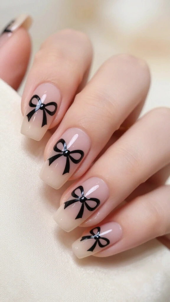 Chic black tie tuxedo bows