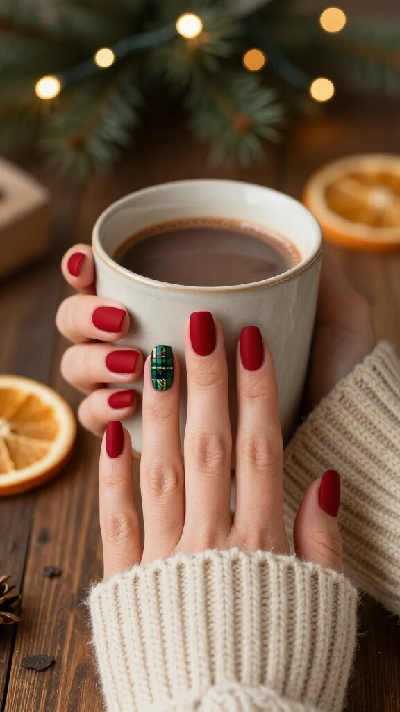Cozy tartan plaid print