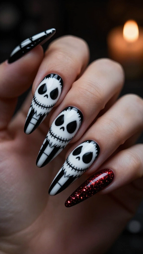 The Nightmare Before Christmas Sandy Claws stiletto