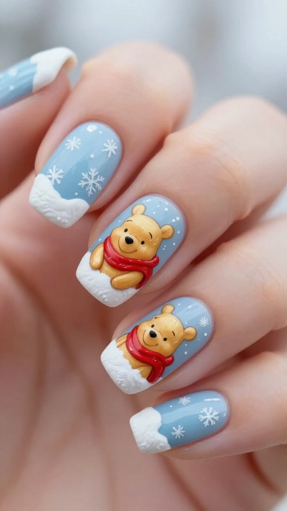 Winnie the Pooh snowy Hundred Acre Wood
