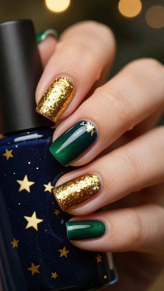 Gilded half-moon details