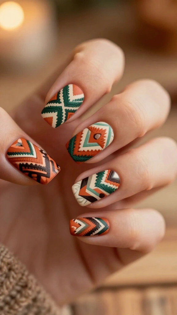 Cozy Aztec winter sweater patterns