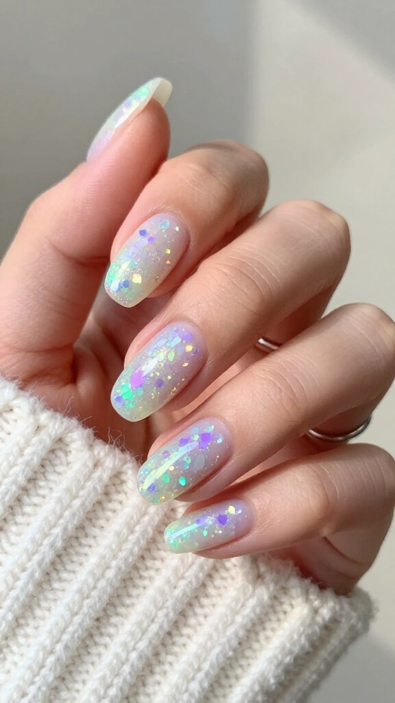 Winter opal holographic sheen