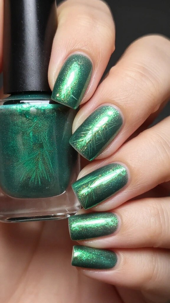 Pine Needle Chrome Glaze
