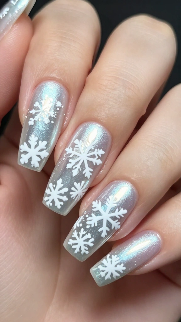 Glazed Donut Snowflakes