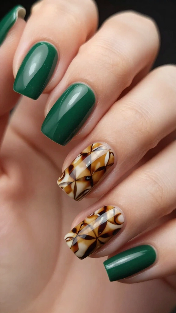 Evergreen & Tortoiseshell Contrast