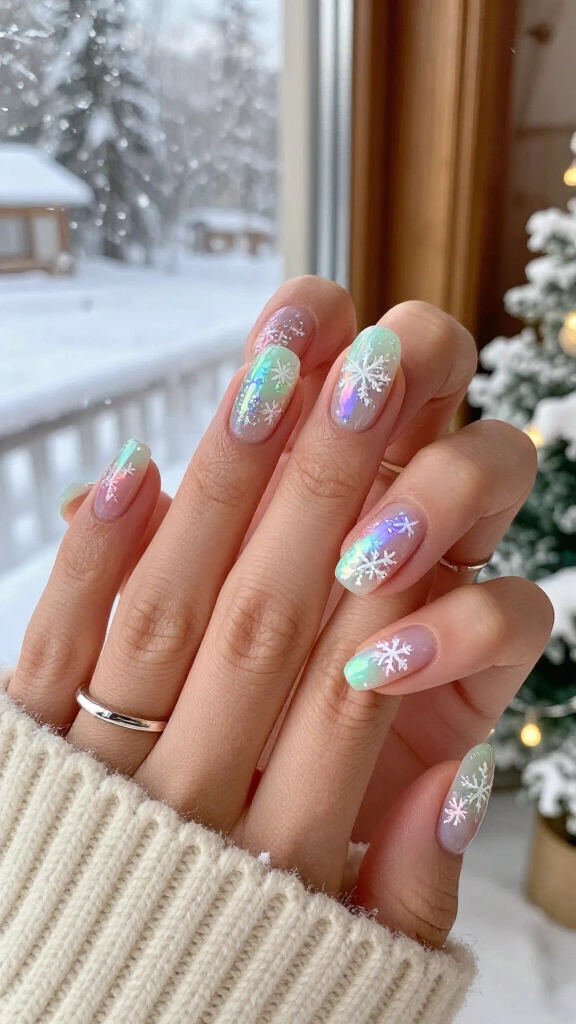 Iridescent Opal Snowflake Sets