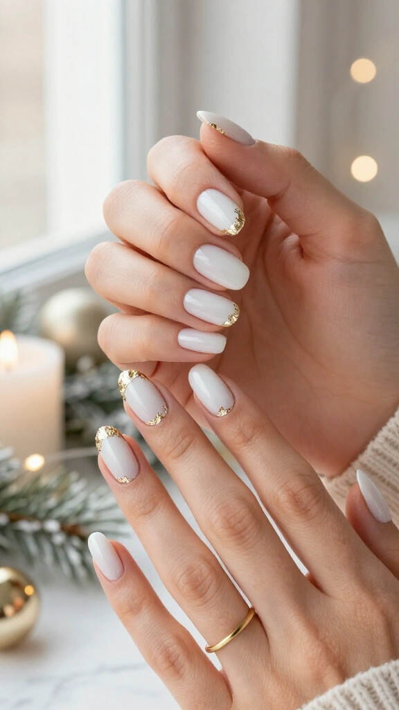 Champagne Foil Cuticle Cuffs