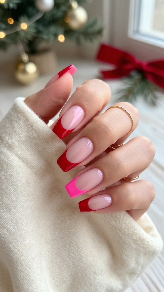 Two-Tone Holiday French Block