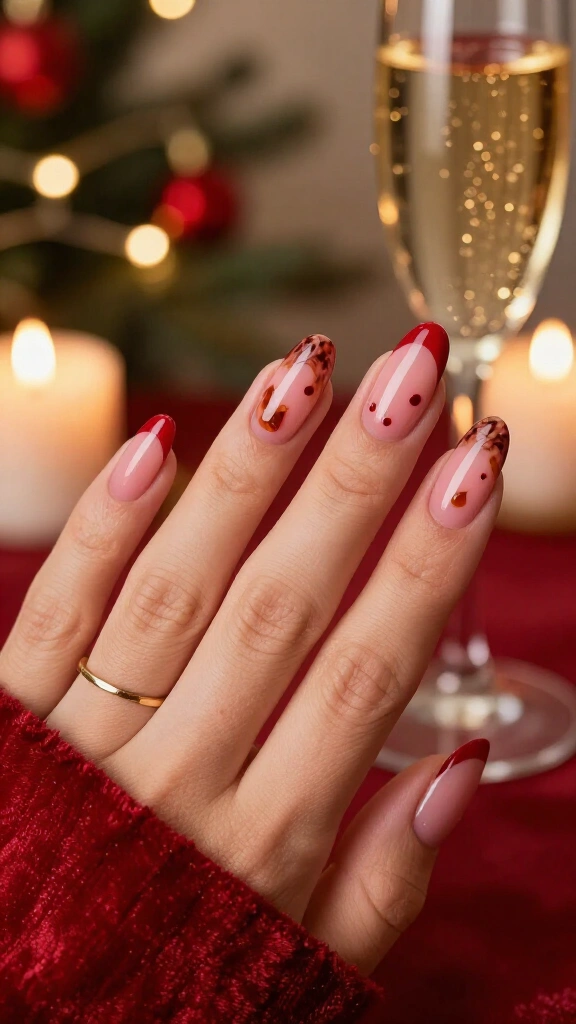 Pink Tortoiseshell with Scarlet Accents