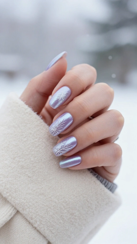 Frosted Lilac Winter Wonderland