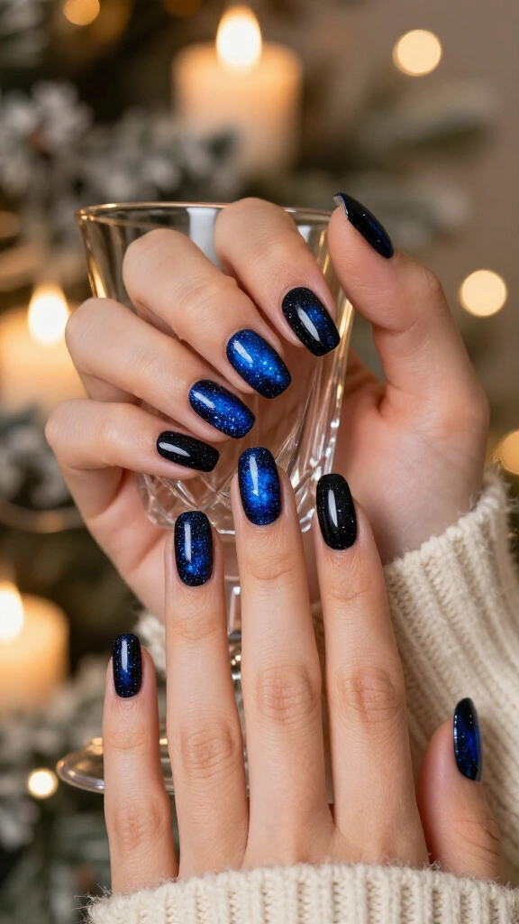 Sapphire glitter galaxy