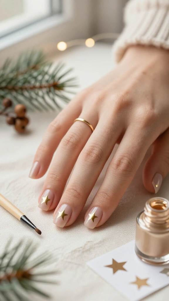 Negative space stars