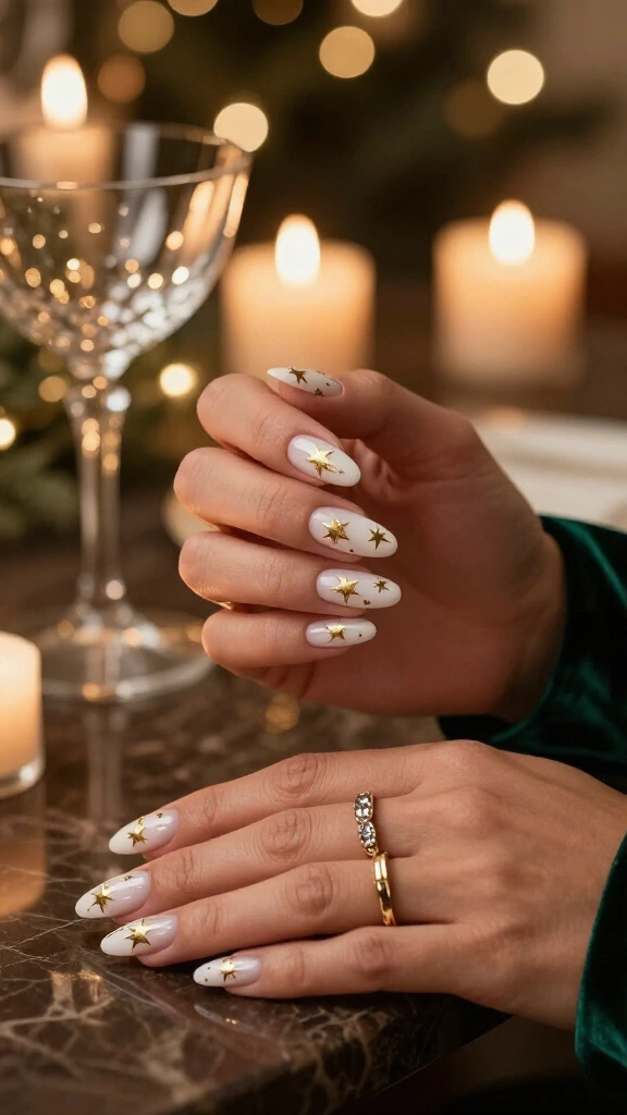 Metallic Gold Starbursts