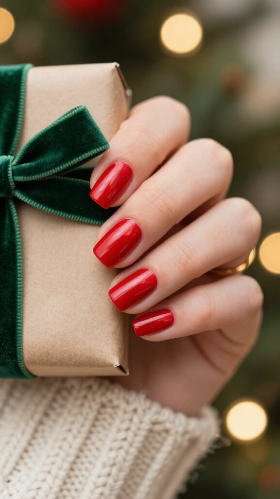 Candy apple short square chrome