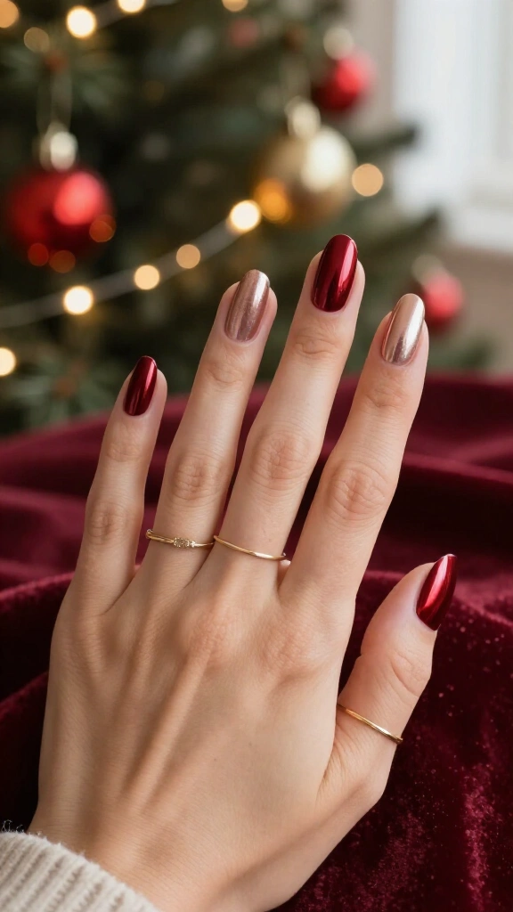 Rose red chrome metallic mix