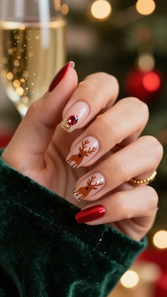 Rudolph and His Ruby Rhinestone Nose
