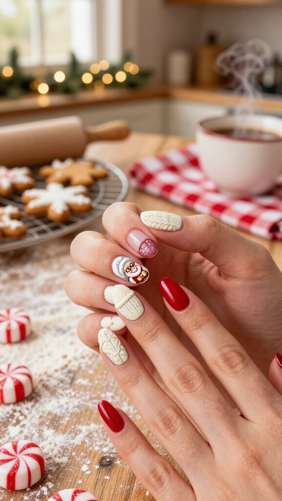 Mrs. Claus Baking Peppermint Delights