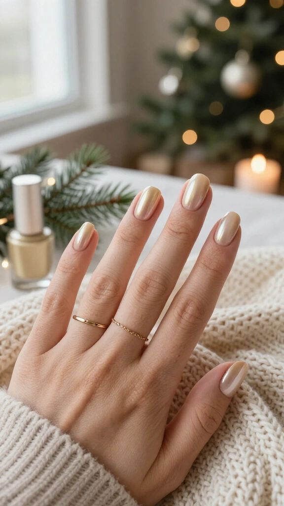 Shimmering Champagne Chrome Wash