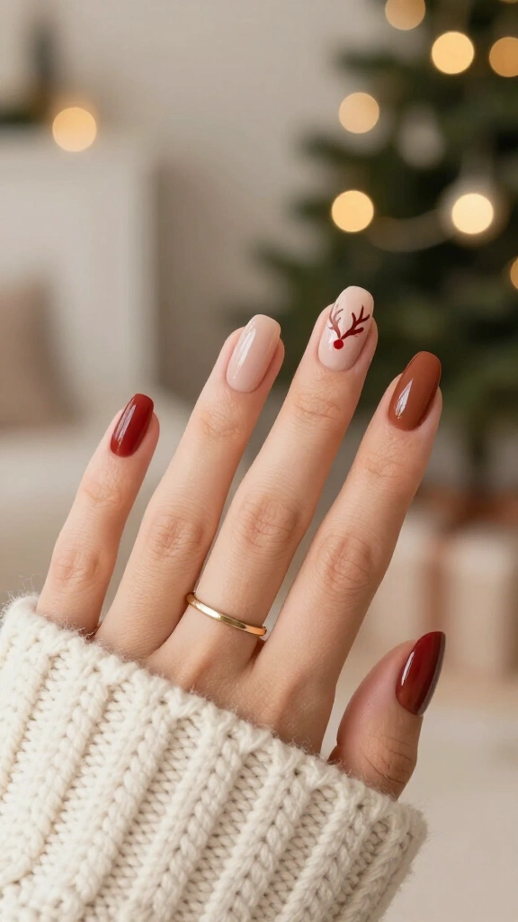 Minimalist reindeer antlers