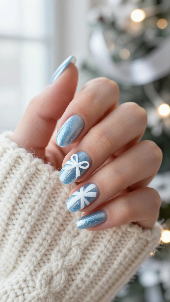 Holiday Present Ribbon Accents
