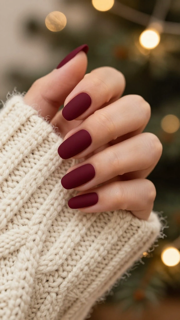 Rich Spiced Burgundy Matte Finish