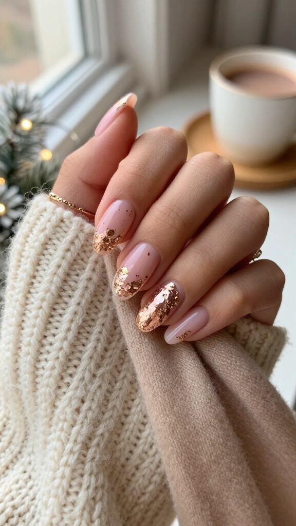 Gilded Rose Gold Foil Encapsulation