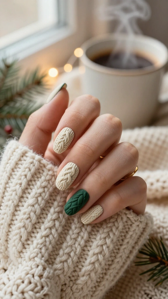 Chunky cable knit 3D gel