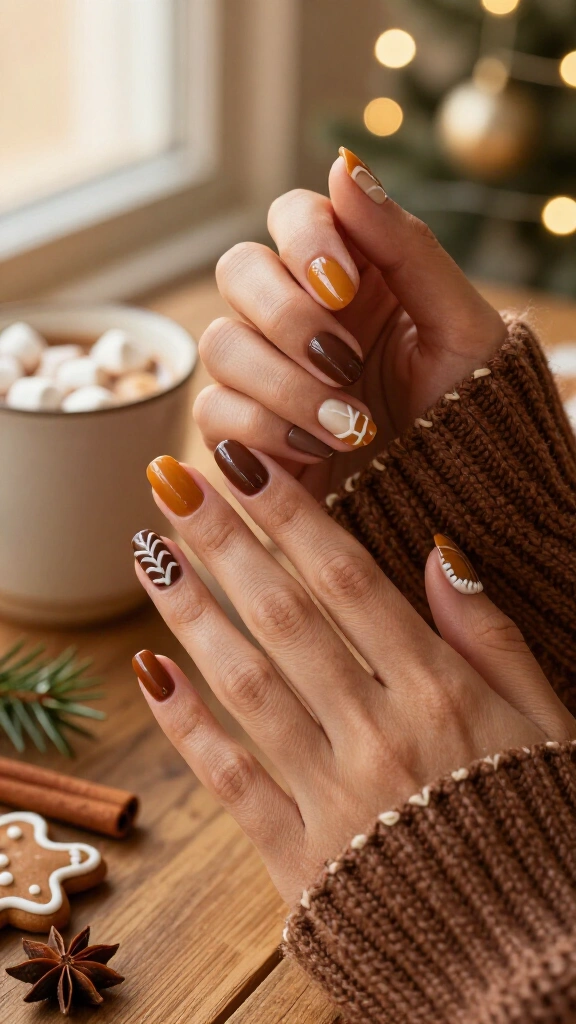 Gingerbread brown knit