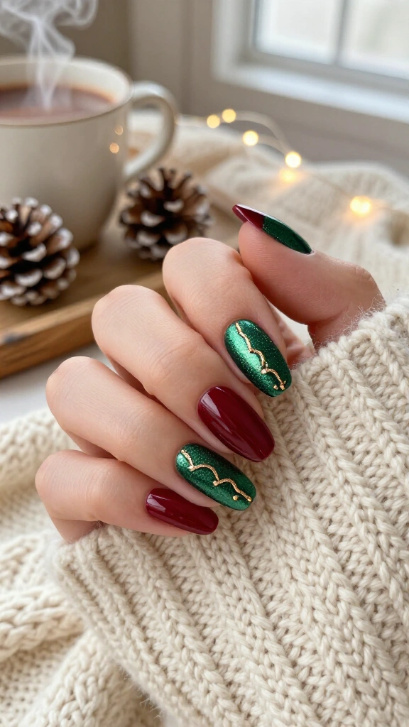 Metallic threaded knit