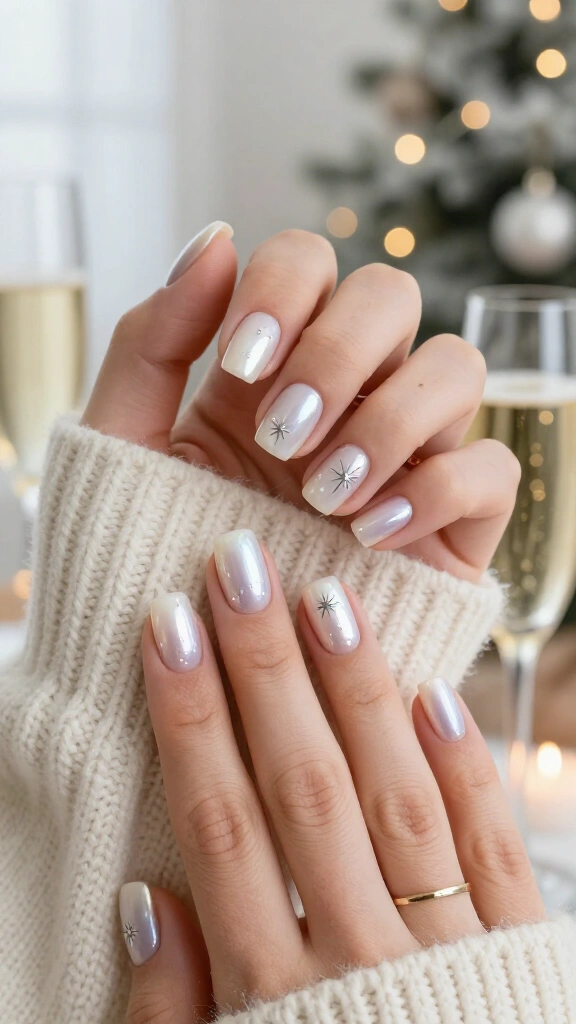 Glazed donut pearls with starburst accents
