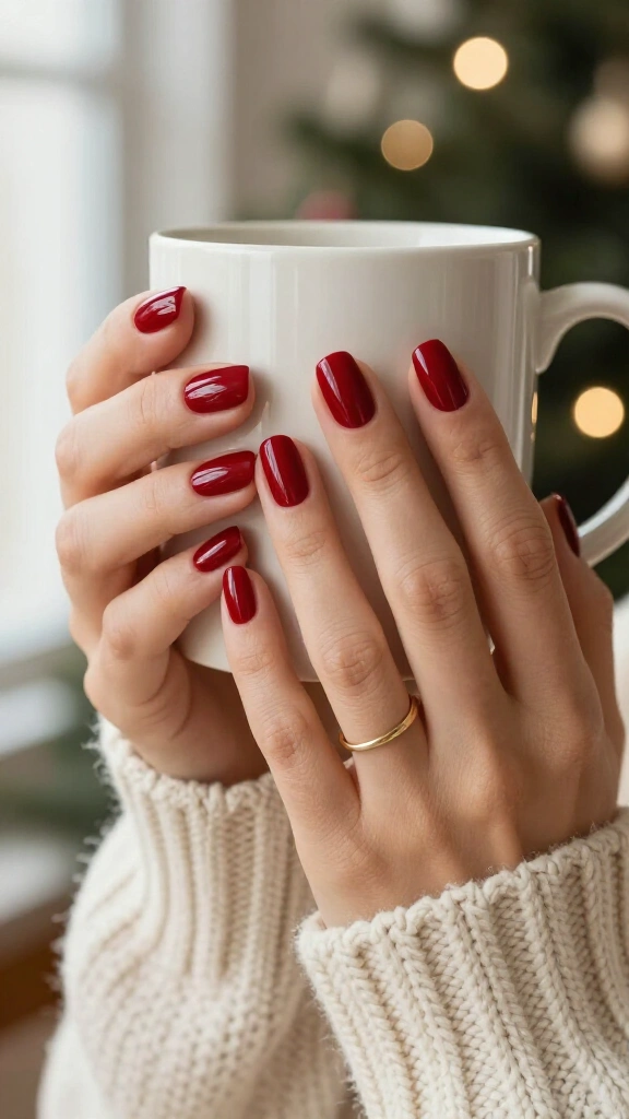 Classic cherry red cream