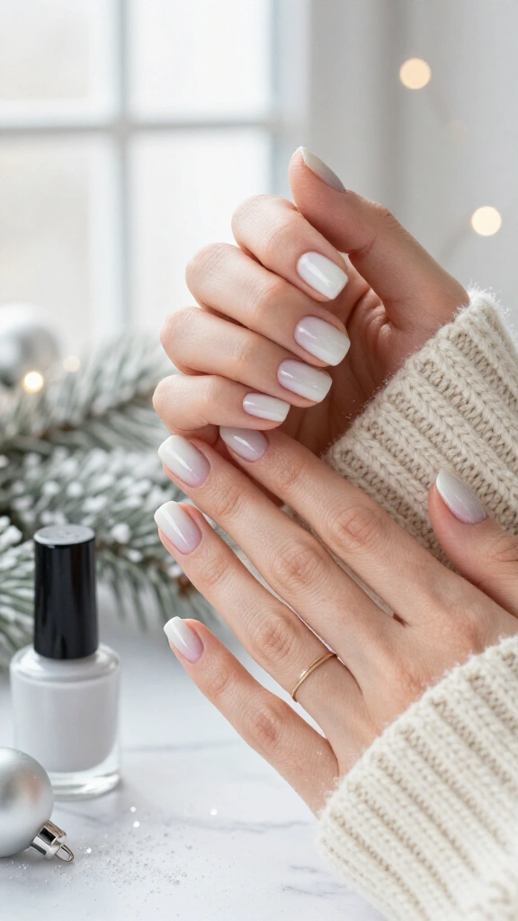 Sheer milky white snow glaze
