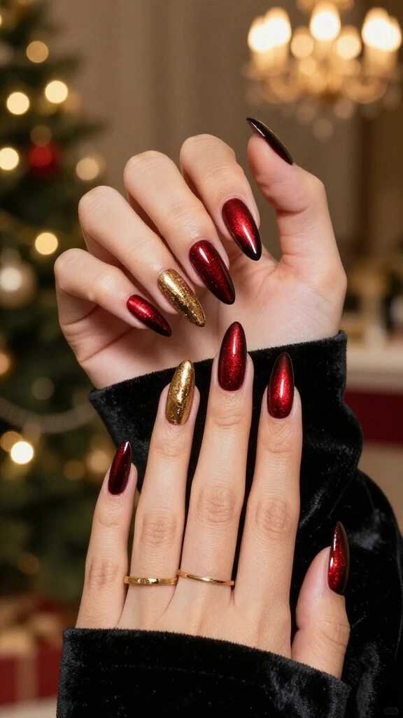Velvet Crimson Stiletto Drama