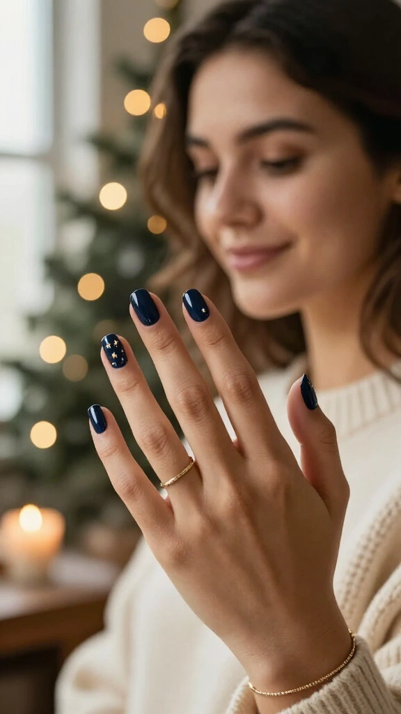 Midnight navy with star details