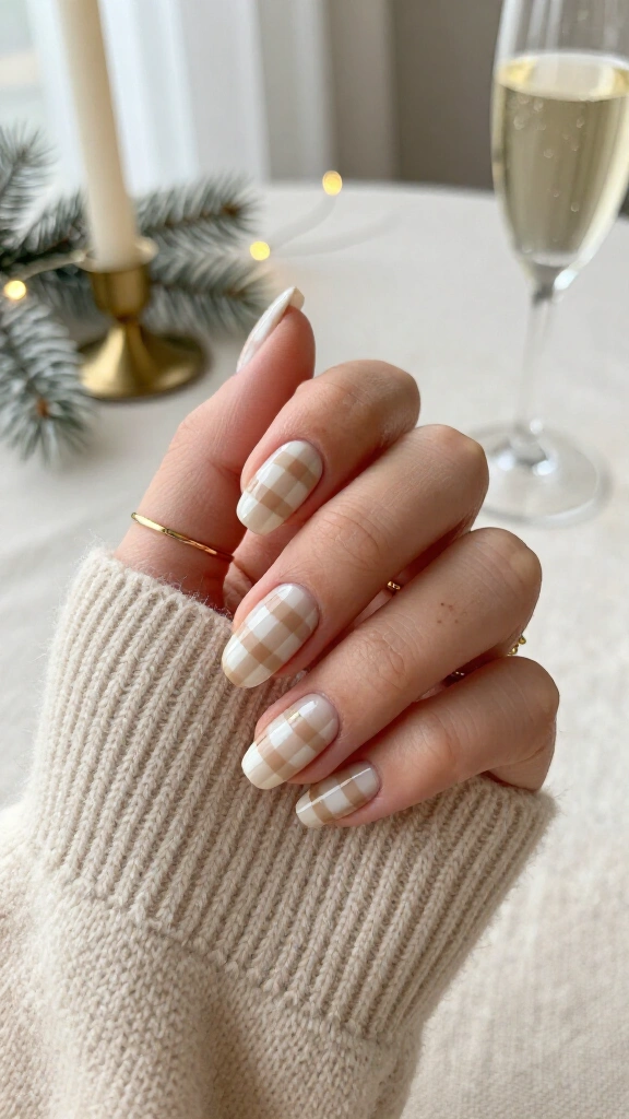 Cozy Cashmere & Cream Gingham