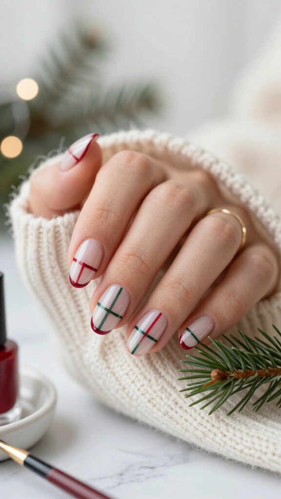 Modern Minimalist Micro-Plaid