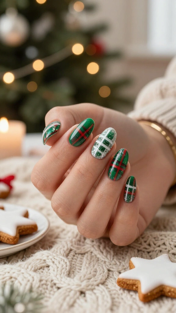 Sugar-Glazed Sparkle Plaid