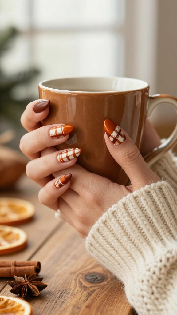 Warm Gingerbread & Cinnamon Tartan