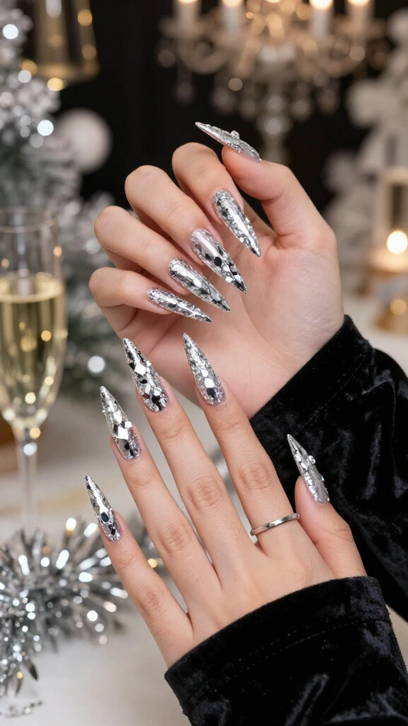 Platinum Foil Sculpted Claws