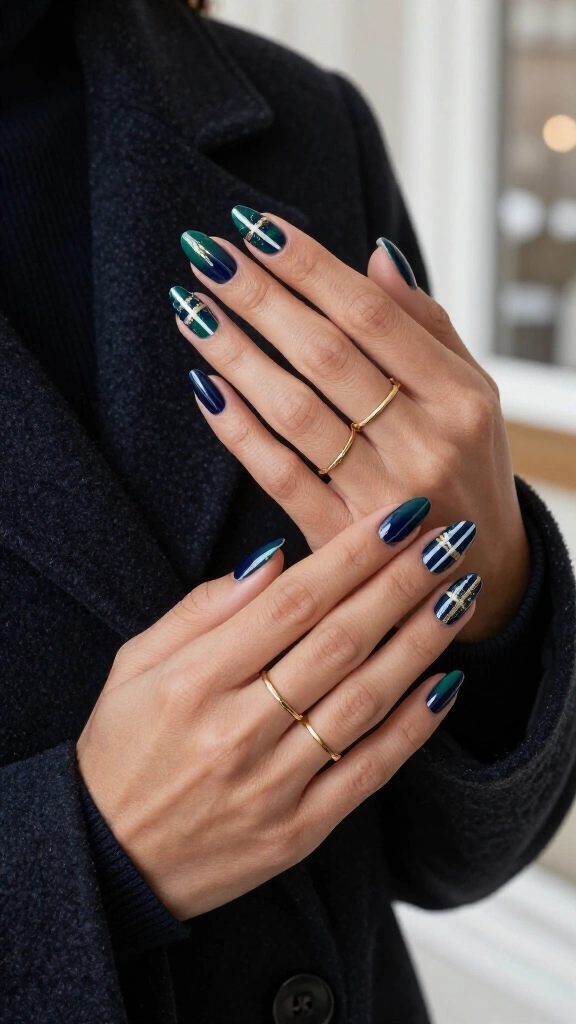 Royal Navy & Emerald Glen Plaid
