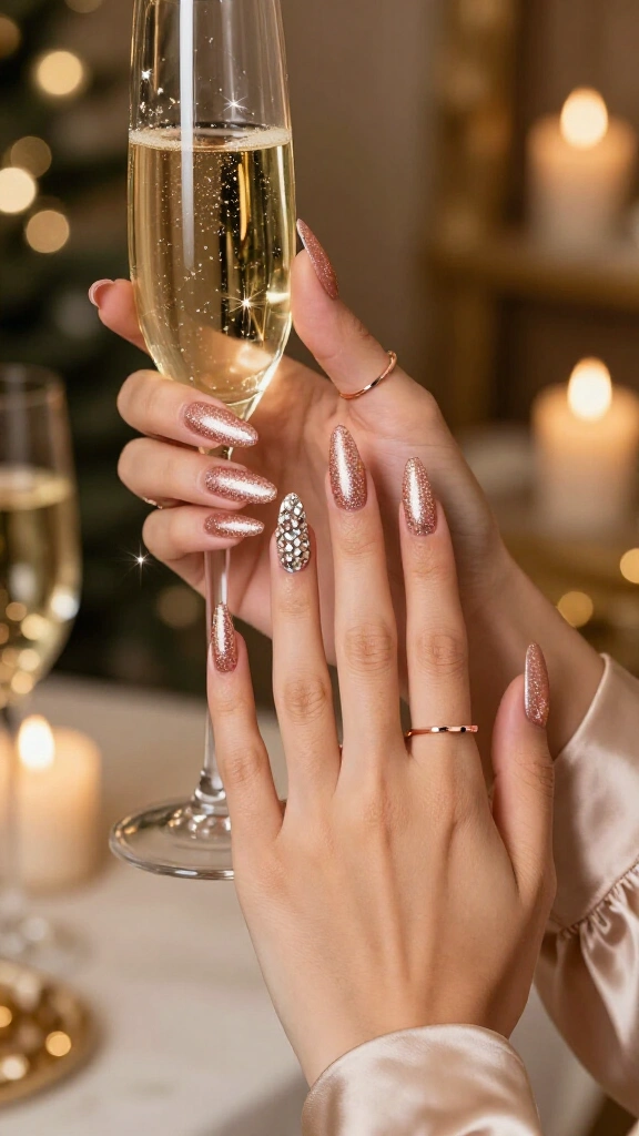 Rose Gold Diamond Dust Extravaganza