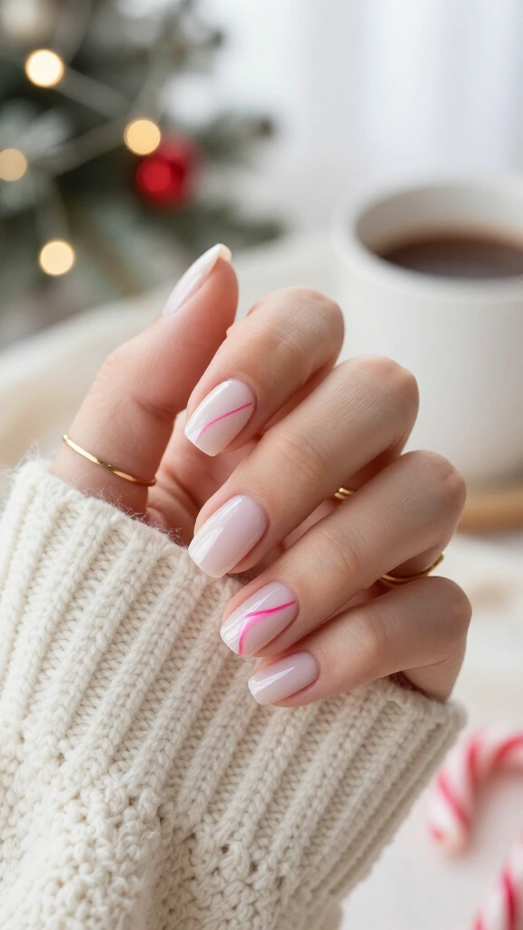 Short square single-stripe minimalism