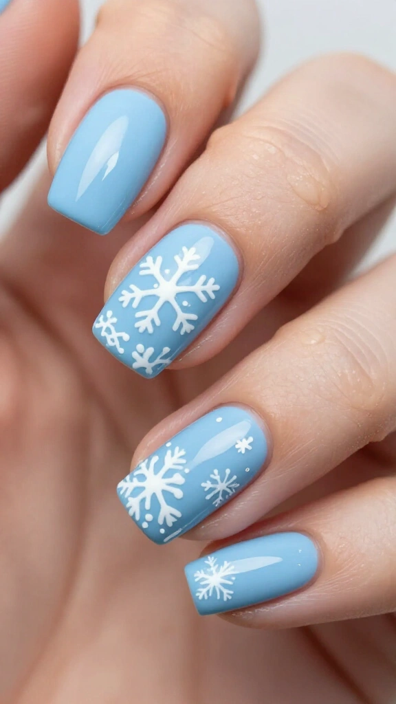 Hand-Painted Snowflake Accents