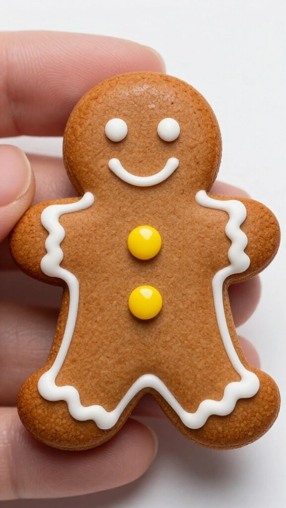 Classic frosted gingerbread man