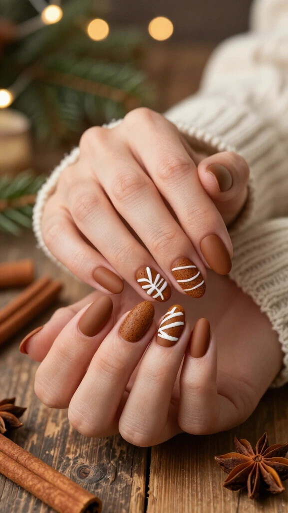 Matte spiced cinnamon tips