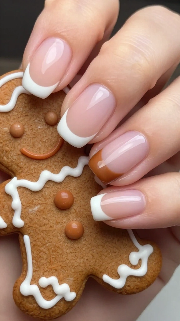 Gingerbread French tip delights