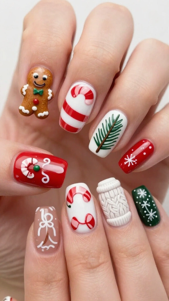 Cute mismatched holiday sampler