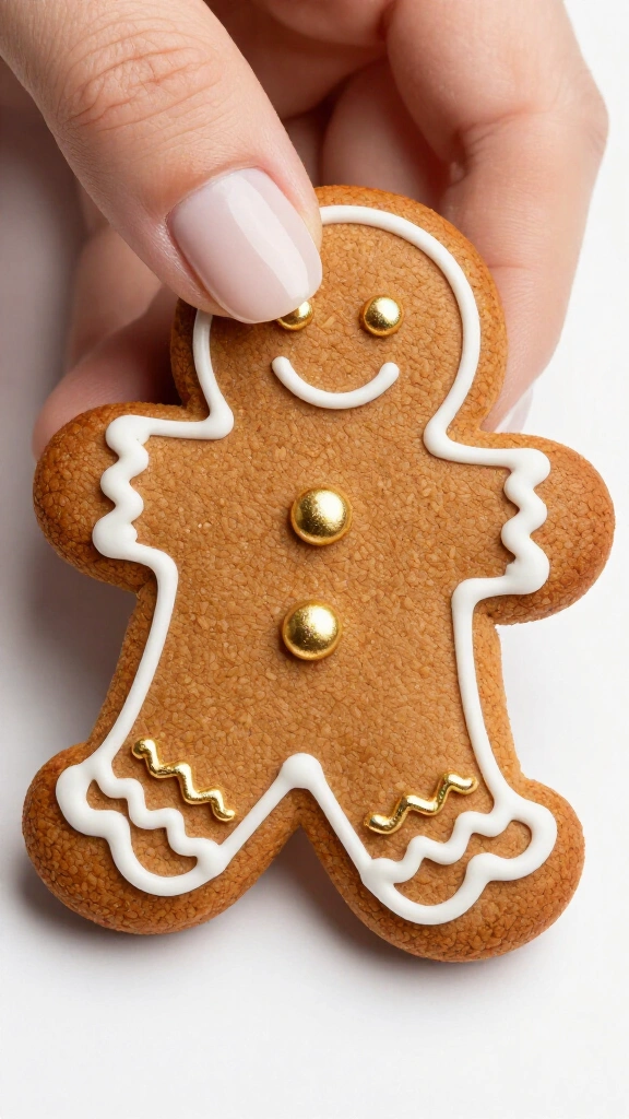 Golden metallic gingerbread chic